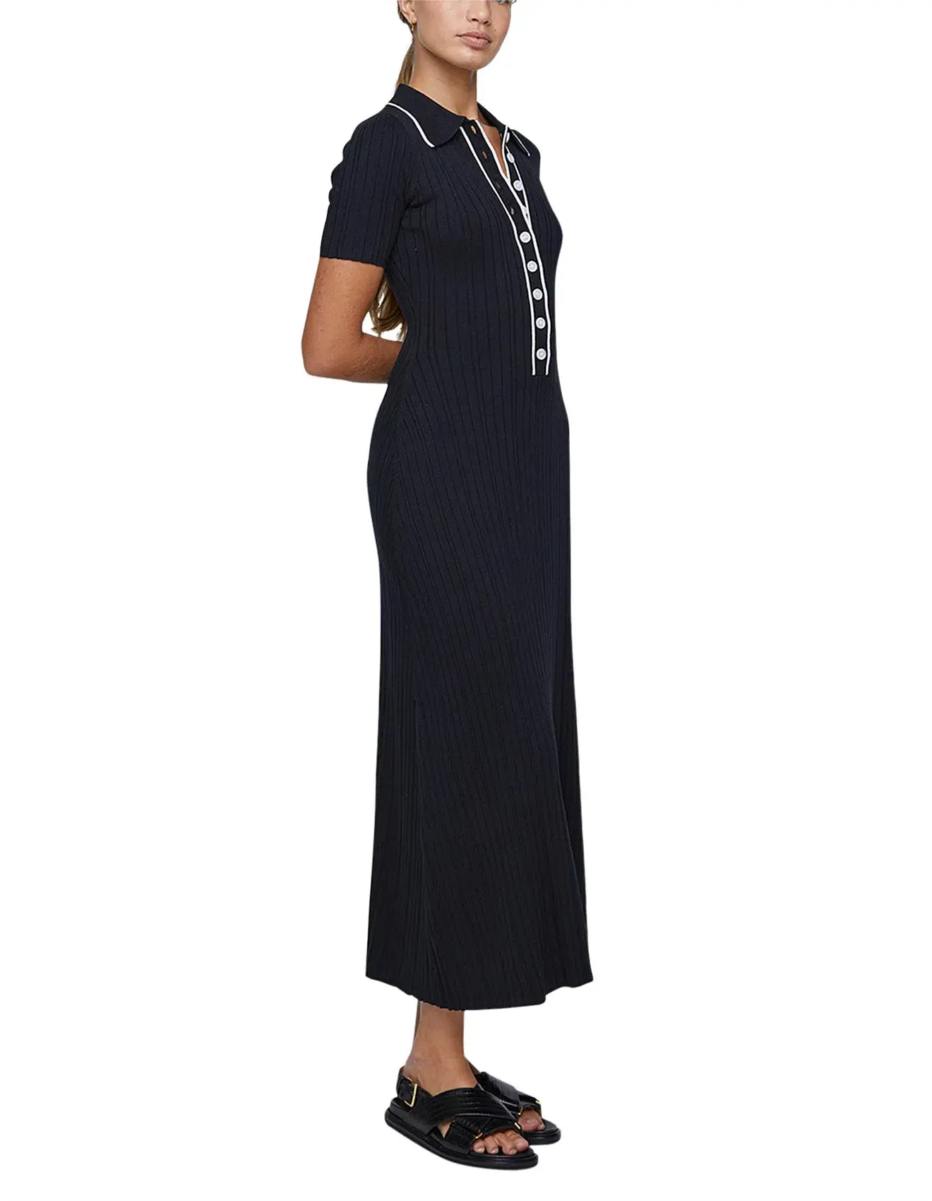 Anna Quan Laurel Penelope Midi Raven Black Dress Size 14 - Image 5
