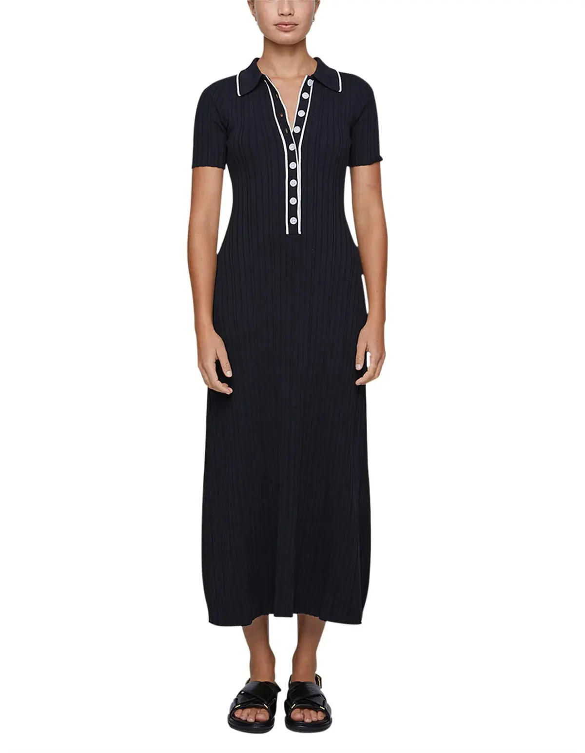 Anna Quan Laurel Penelope Midi Raven Black Dress Size 14 - Image 4