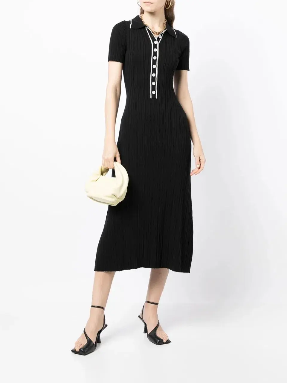 Anna Quan Laurel Penelope Midi Raven Black Dress Size 14 - Image 1