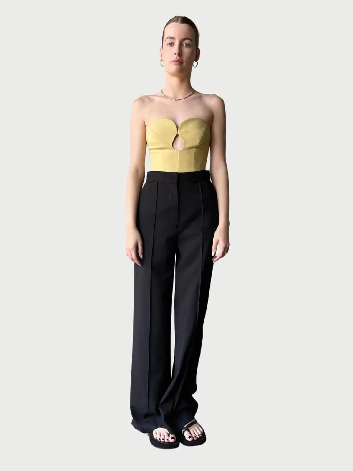 Camilla and Marc Brixton Bodice Mustard Yellow Size AU 8 - Image 1