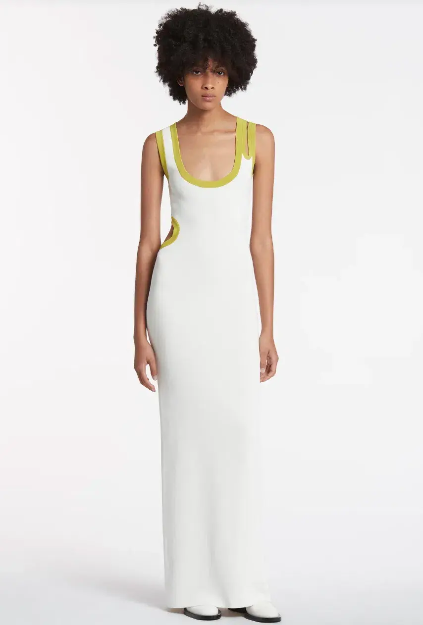 Sir The Label Evalina Cut-out Dress White Size AU 8 - Image 1