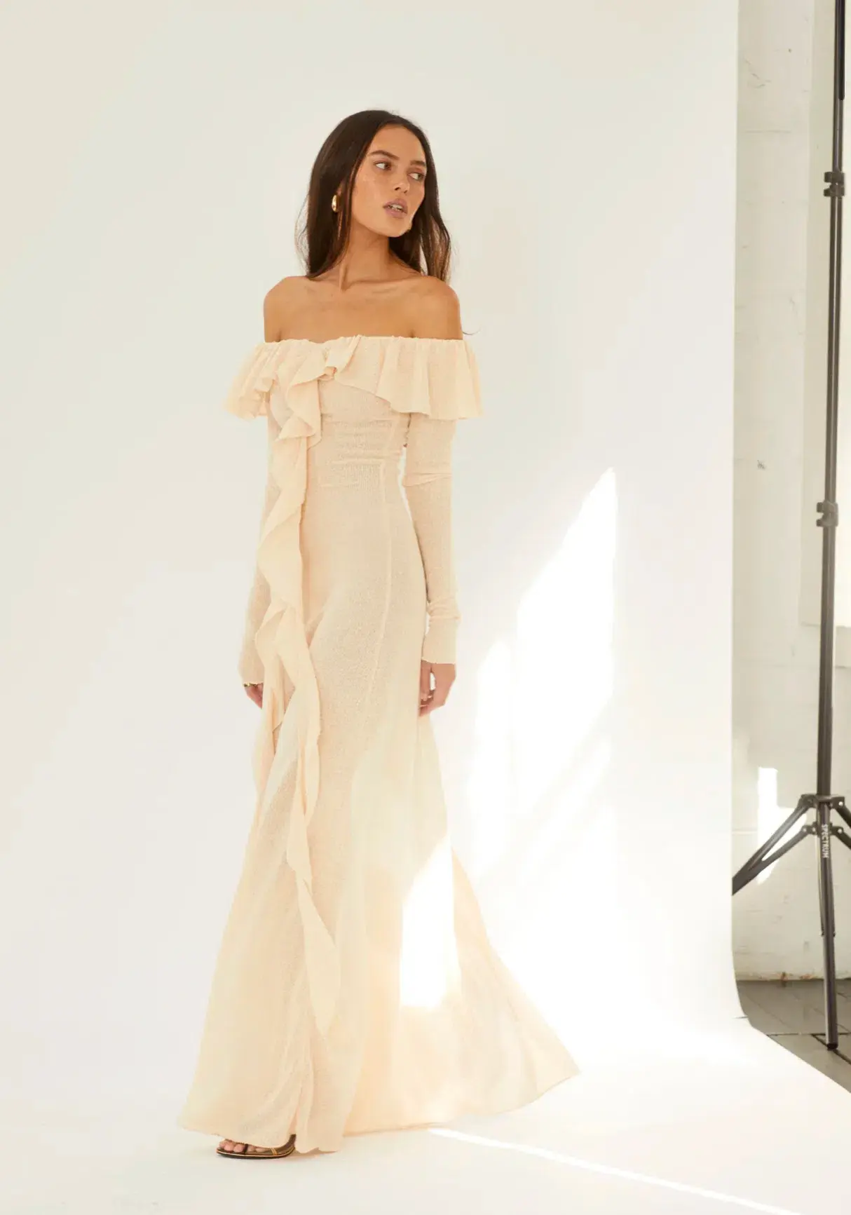 Arcina Ori Mila Maxi Dress Cream Size M / AU 10 - Image 3