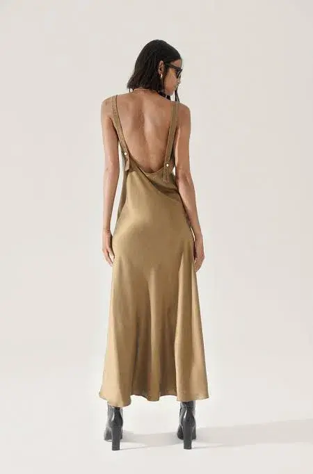 Silk Laundry Deco Ruched Dress Kangaroo Size Large / AU 12 for rent on The Volte - main image