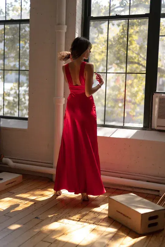 Two Bodies Kasey Dress in Cherry Red Size XS / AU 6 for rent on The Volte - main image