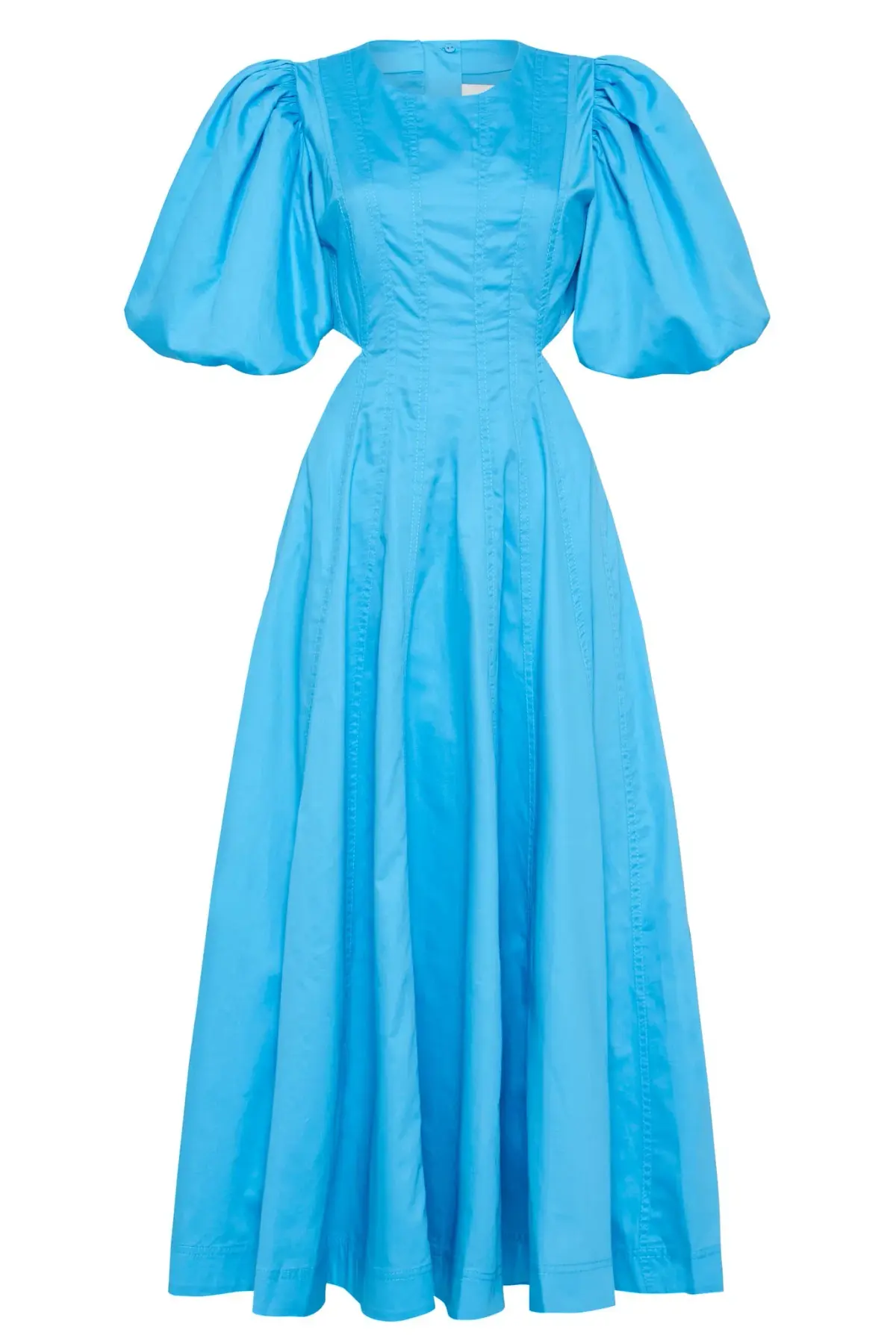 Aje Cerulean Falling Water Cut Out Midi Dress Blue Size AU 6 - Image 4