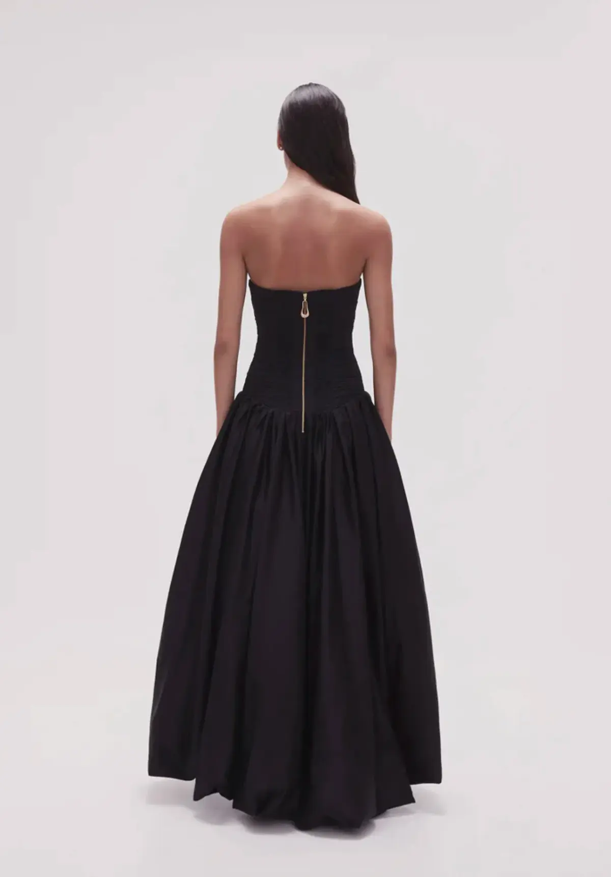 Aje Violette Bubble Hem Maxi Dress Black Size AU 8 - Image 3