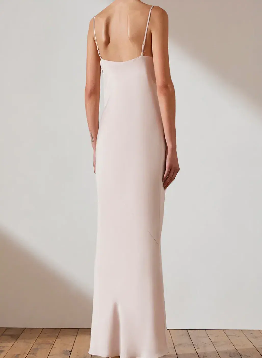 Shona Joy Luxe Bias Cowl Slip Dresss White Size 6 - Image 3