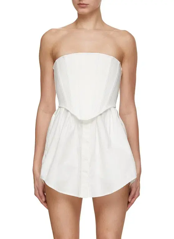Dion Lee Internal Corset Dress White Size 8 - Image 2