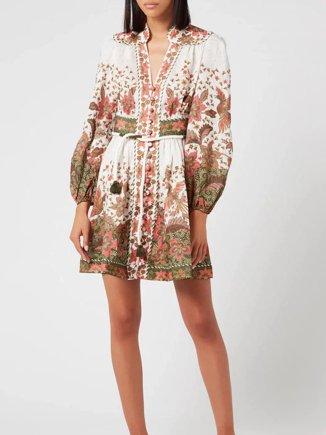 Zimmermann Empire Batik Mini Dress Floral Print Size 0/Au6 - Image 1