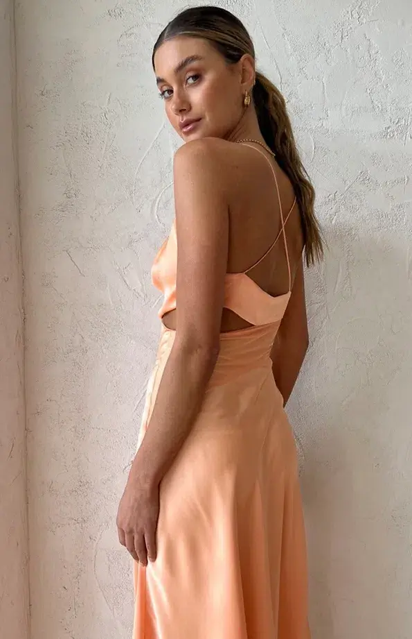 One Fell Swoop Josephine Dress Peach Size 10 - Image 3