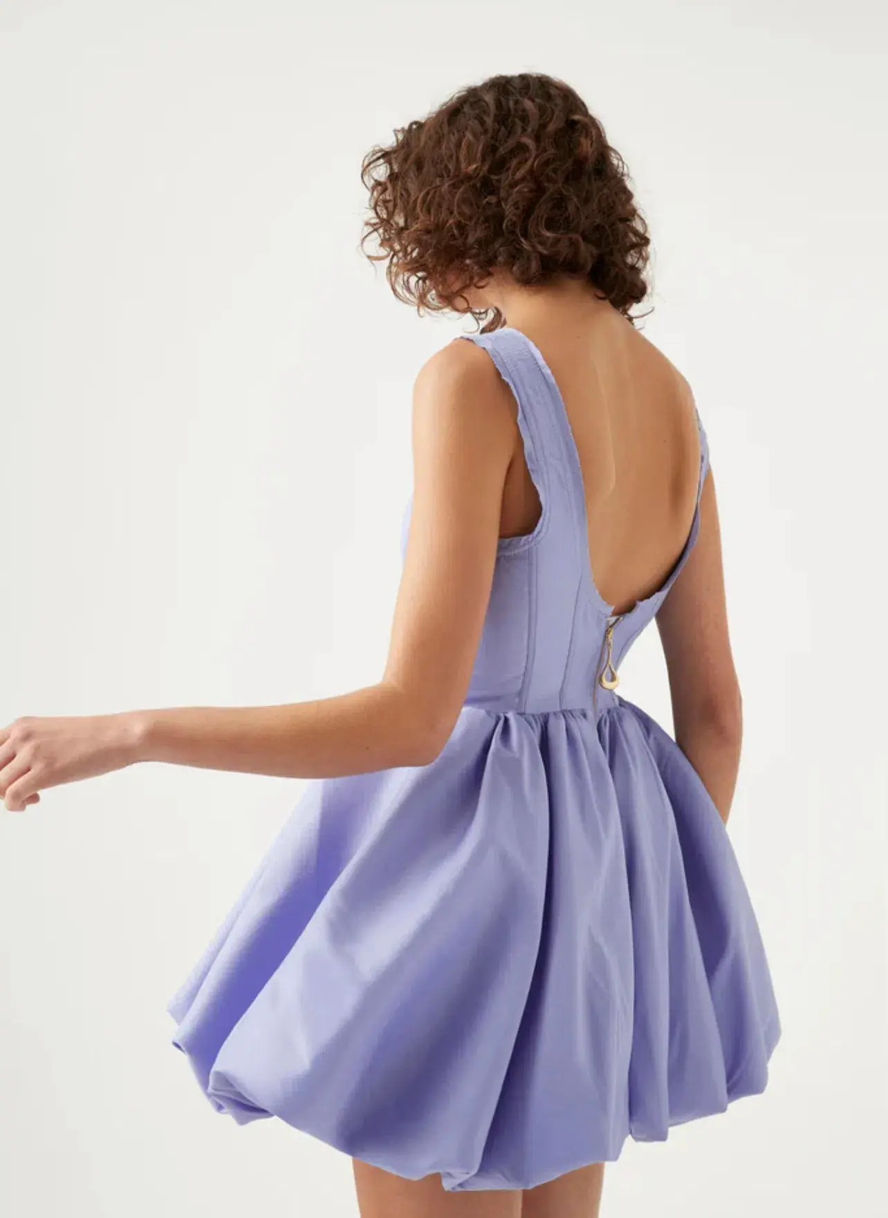 Aje Suzette Bubble Mini Dress Cool Lavender Size 6 - Image 2