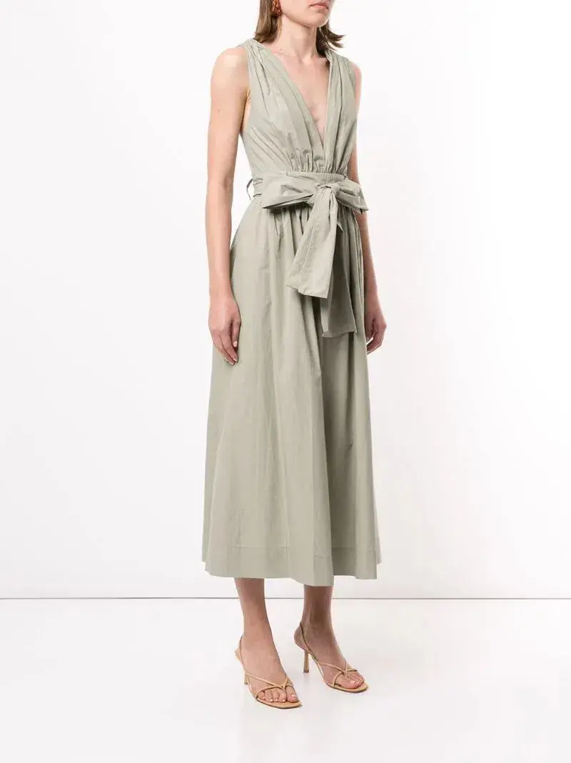 Bec & Bridge St Silvie Midi Dress in Sage Size 6 - Image 1