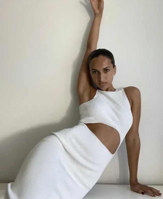 Sir The Label Ingrid Cut Out Dress Ivory Size XS/Au 6 - Image 7