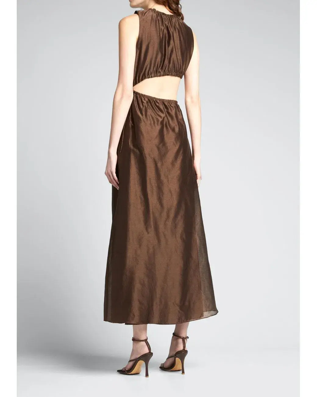 Sir The Label Anje Cut Out Dress Chcolate Size 0 / Au 6 - Image 2