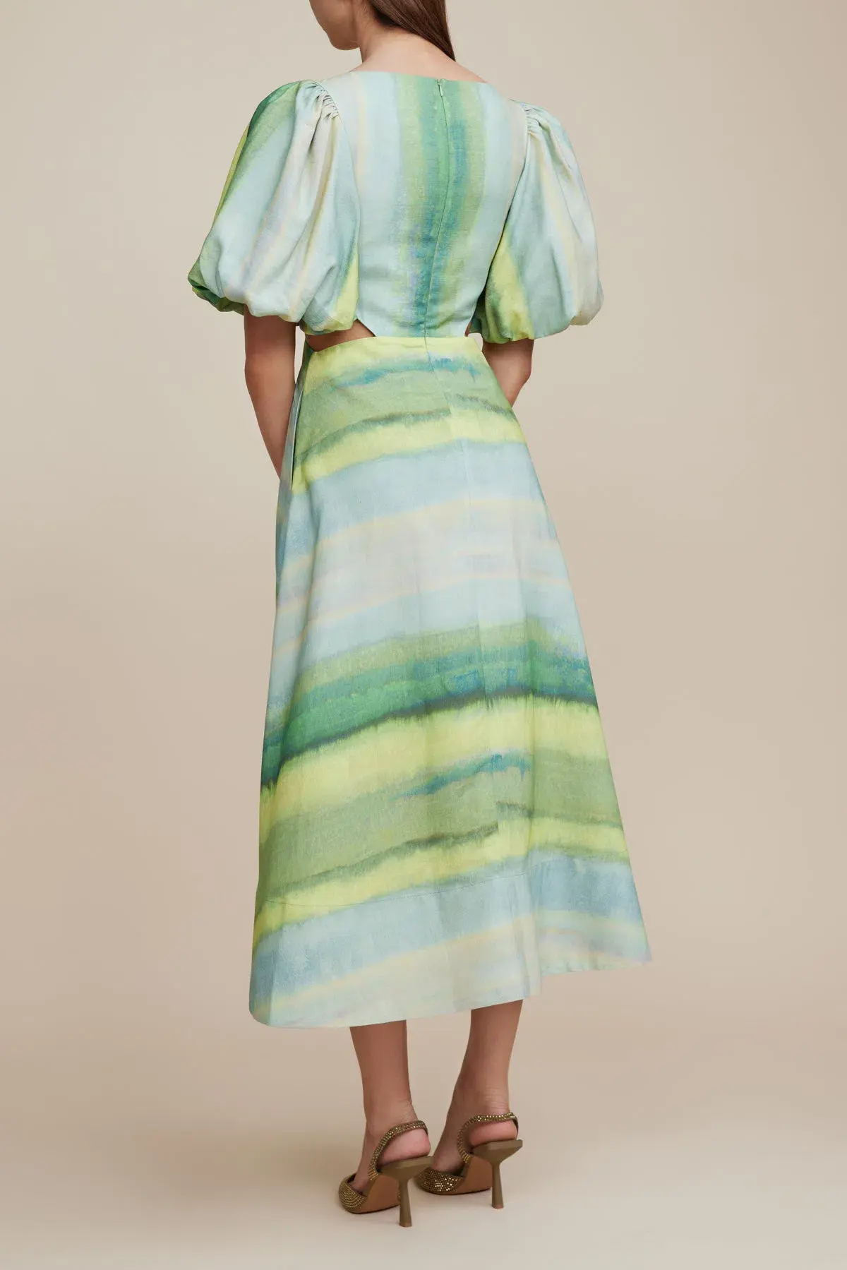 Acler Temple Dress Green Size 6  - Image 3