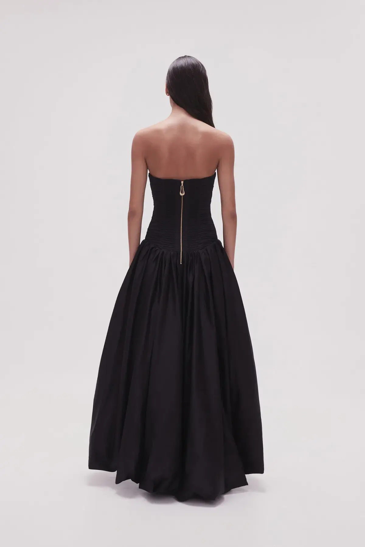 AJE Violette Bubble Hem Maxi Dress Black Size 6 - Image 3