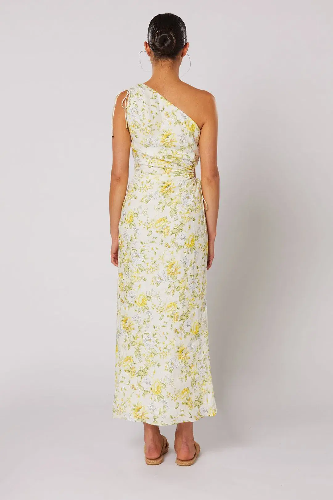 Winona Limette One Shoulder Dress Floral Size 8 - Image 3