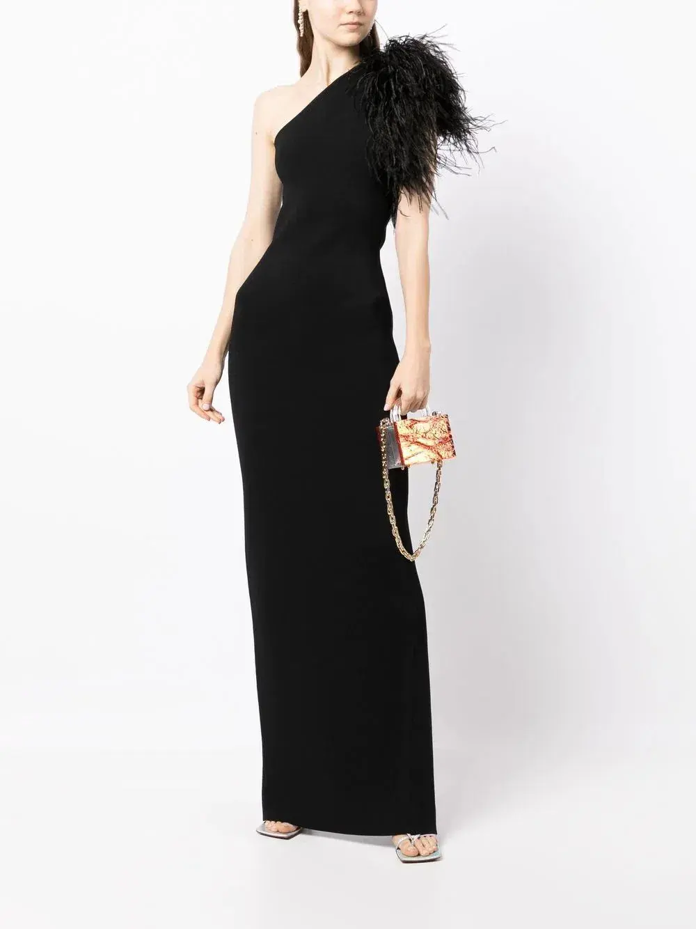 Rachel Gilbert Elcie Gown Black Size 8 - Image 1