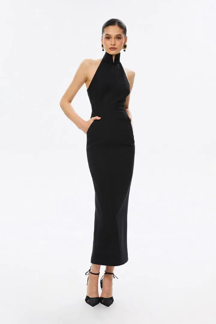 THE NEW ARRIVALS by İlkyaz Özel Hemingway in Chez Castel Black Dress Size 8/S - Image 1