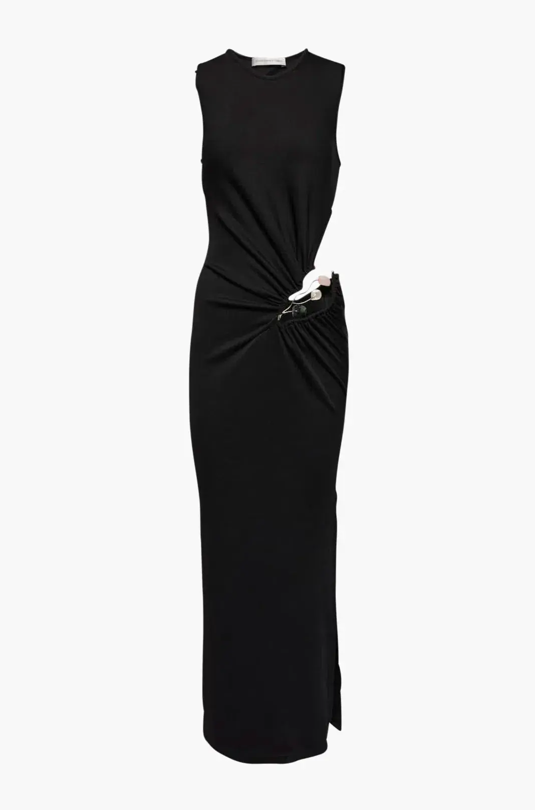 Christopher Esber Folia Float Buckle Tank Dress Midi Black Size 8 - Image 6