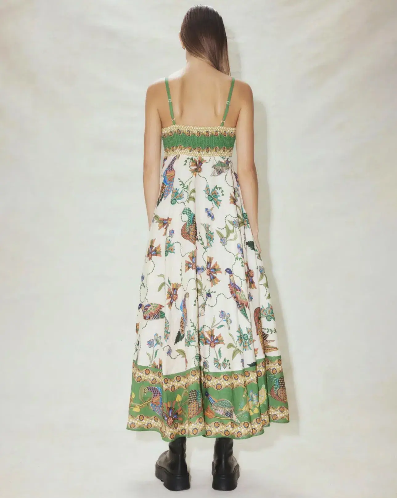 Alemais Birdie Sundress Midi Dress Multi Size 8 - Image 2