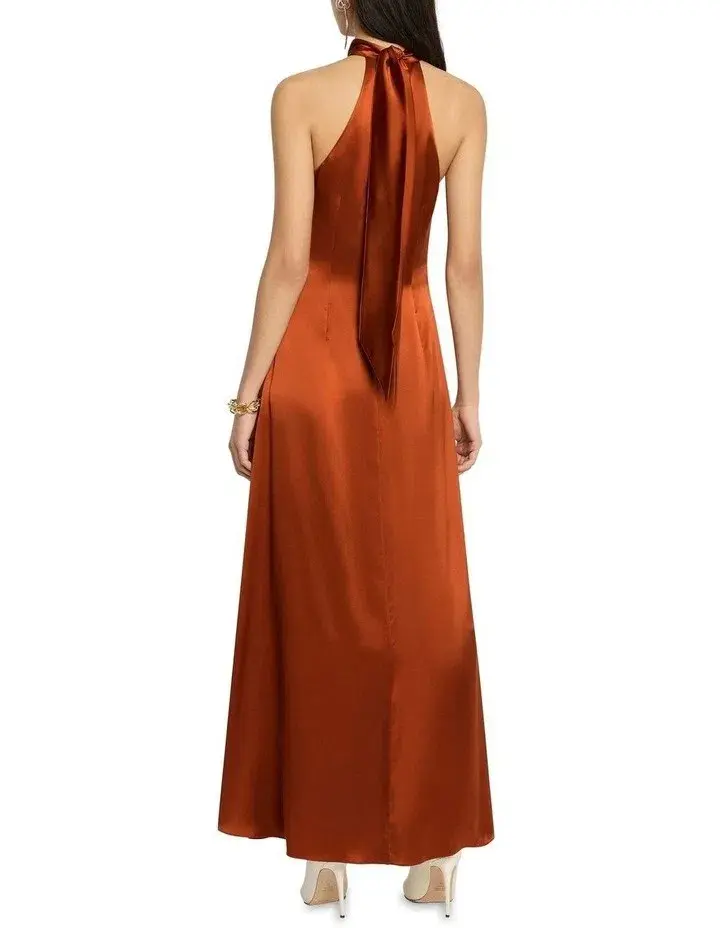 Sass & Bide Forever Now Silk Dress Brown Size 6 - Image 2