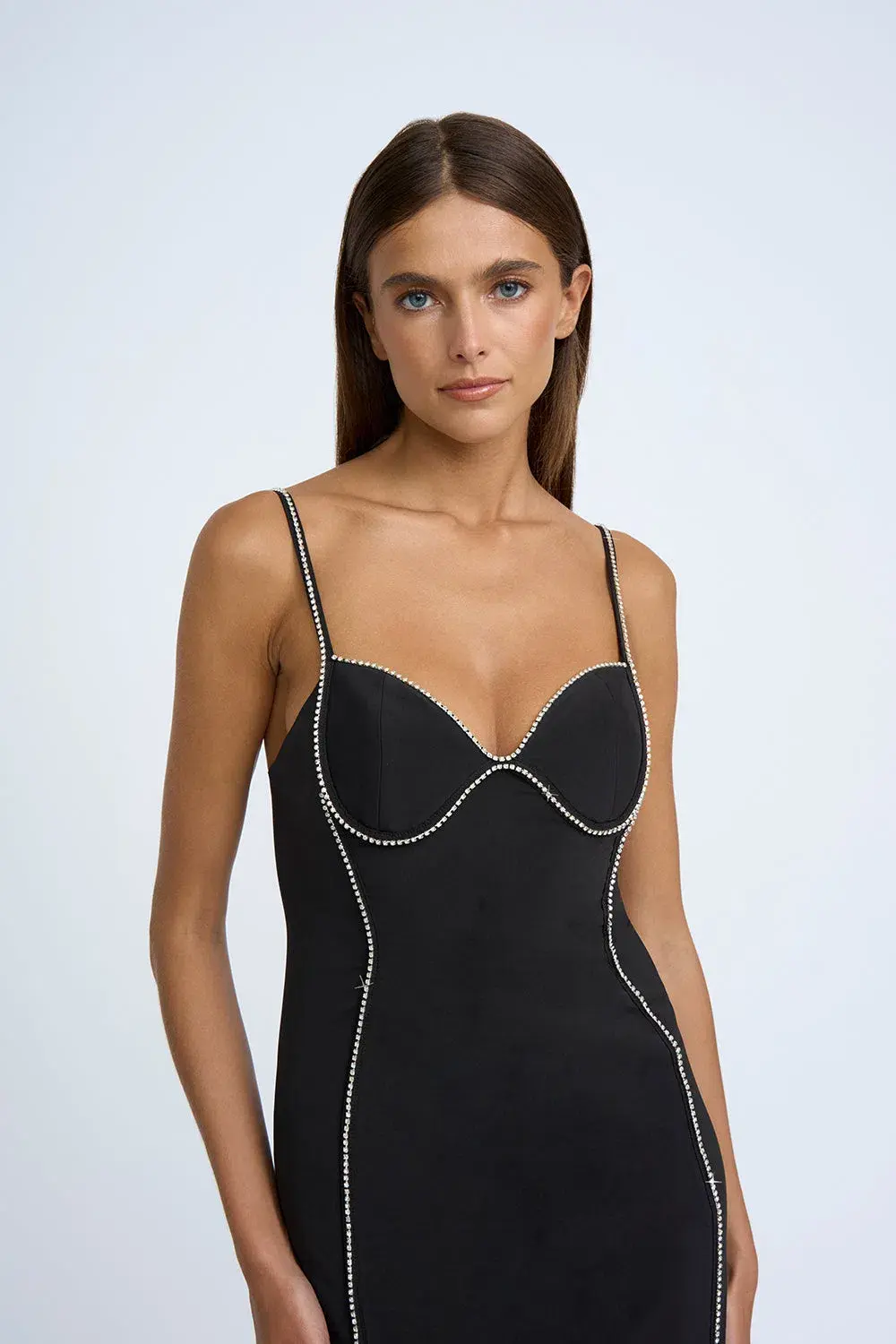 By Johnny Femmina Diamond Pipe Midi Dress Black Size 8 - Image 2