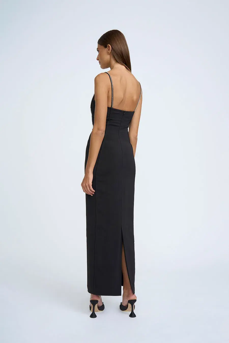 By Johnny Femmina Diamond Pipe Midi Dress Black Size 8 - Image 3