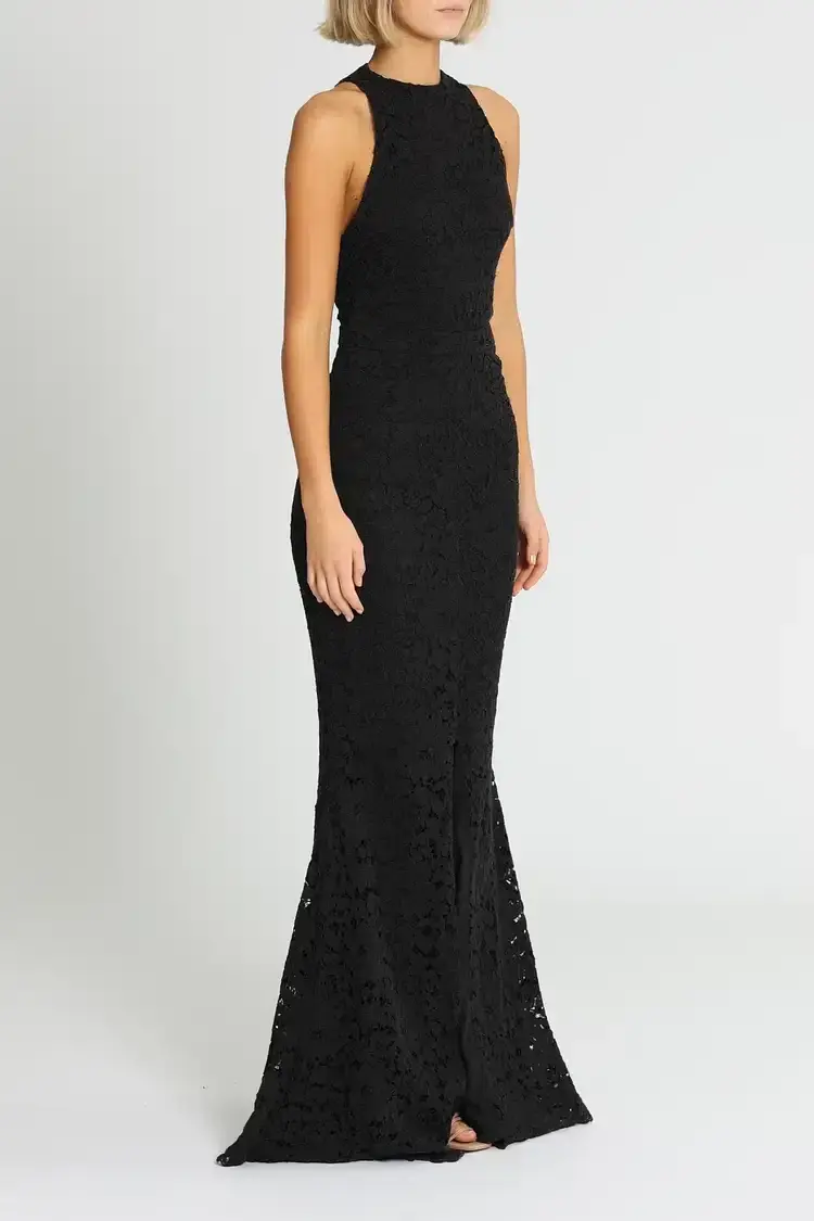 Grace and Hart Embrace Gown Black Size 8 for rent on The Volte - main image