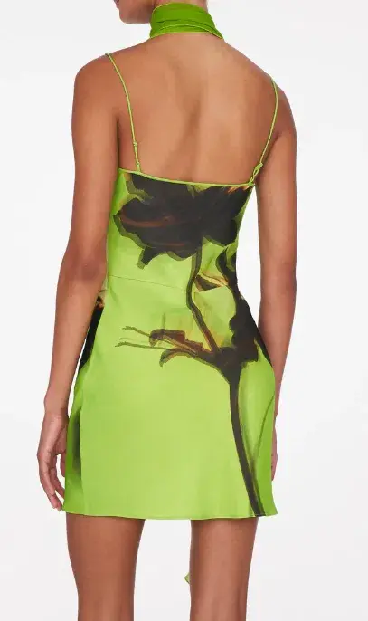 Rat & Boa Orisha Mini Dress Green Size XS / AU 6 - Image 3