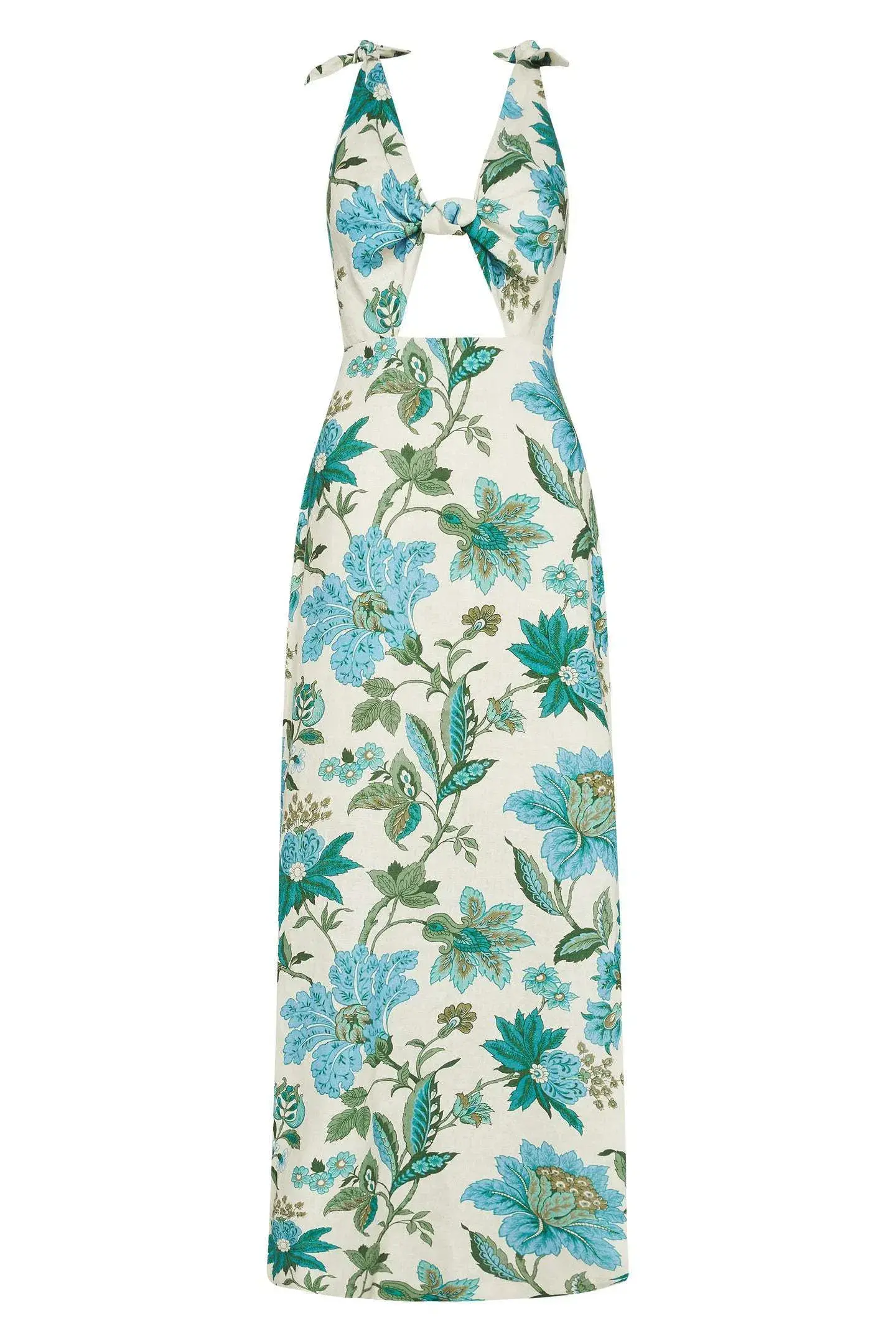 Sir Alexandre Tie Midi Dress Floral Size 8 - Image 6