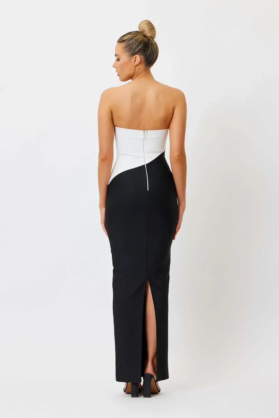 Bianca and Bridgett Lucy Midi Dress White/Black Size 10 for rent on The Volte - main image