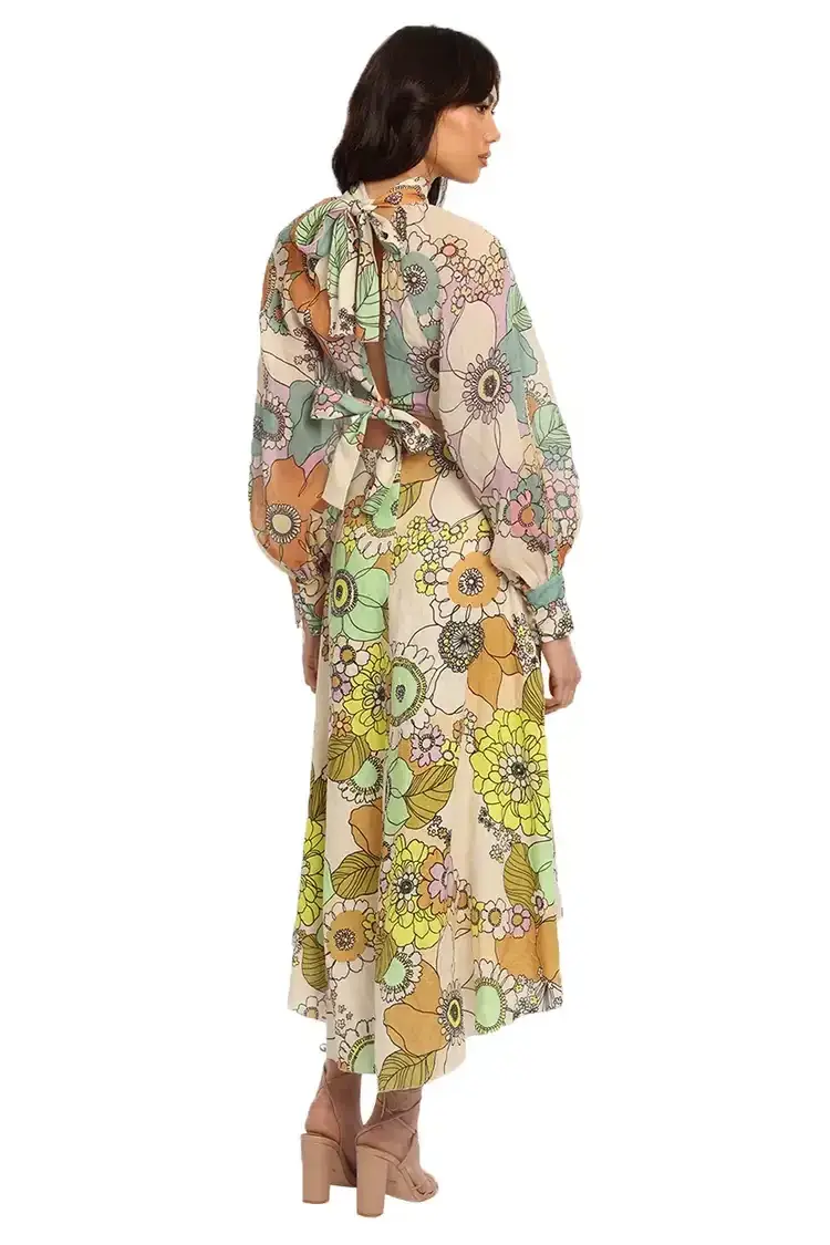Alemais Farrah Maxi Dress Multi Floral Size 14 - Image 3