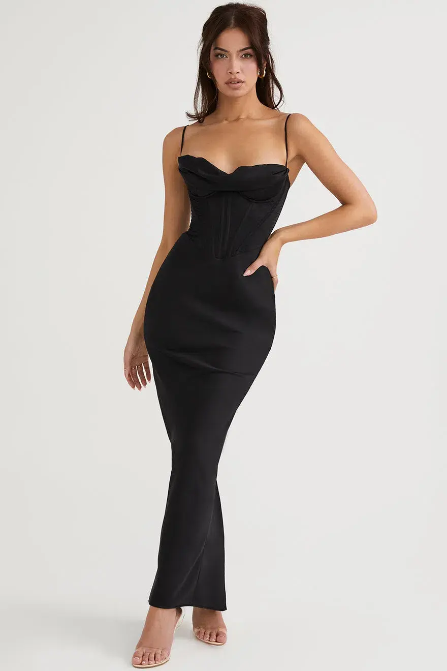 House of CB Charmaine Dress Black Size XS/Au 6 - Image 1