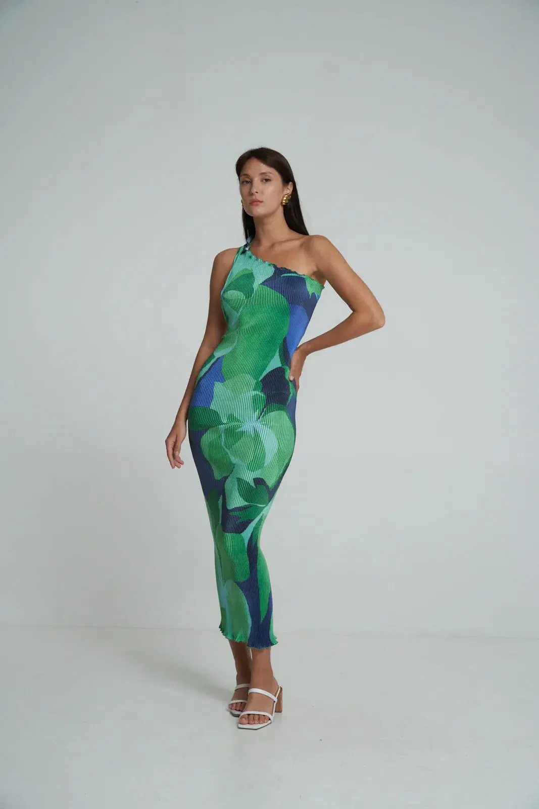 Lidee Naomi Gown Capri Green  for rent on The Volte - main image