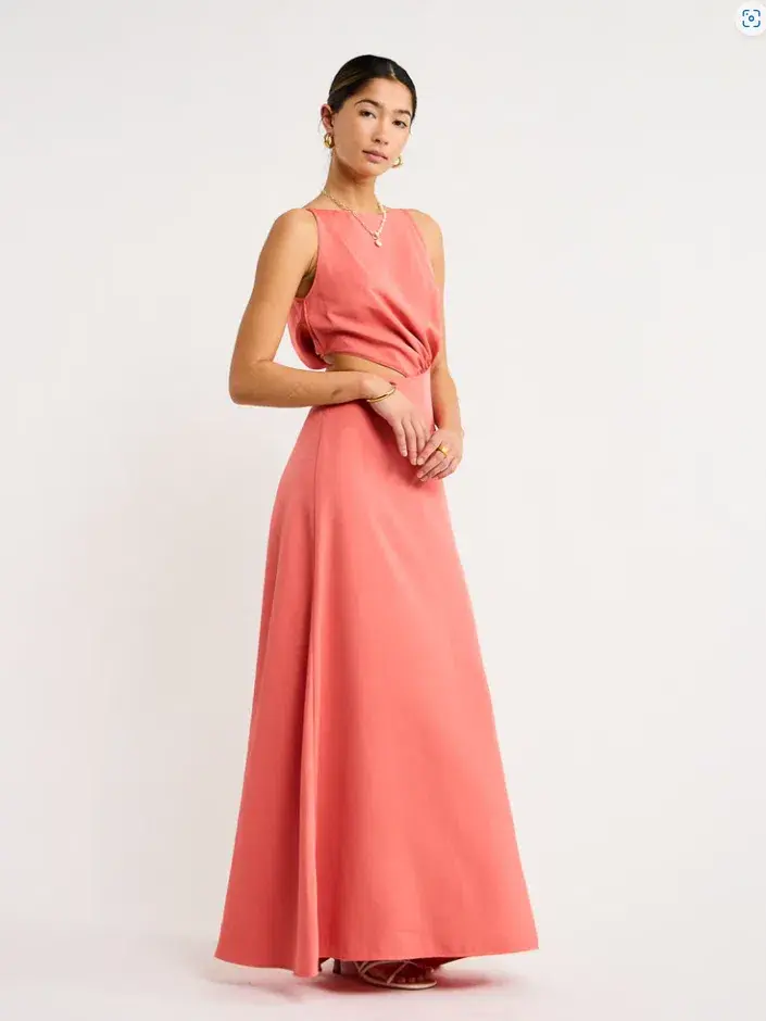 One Fell Swoop Essence Maxi Dress grapefruit Size 10 - Image 1