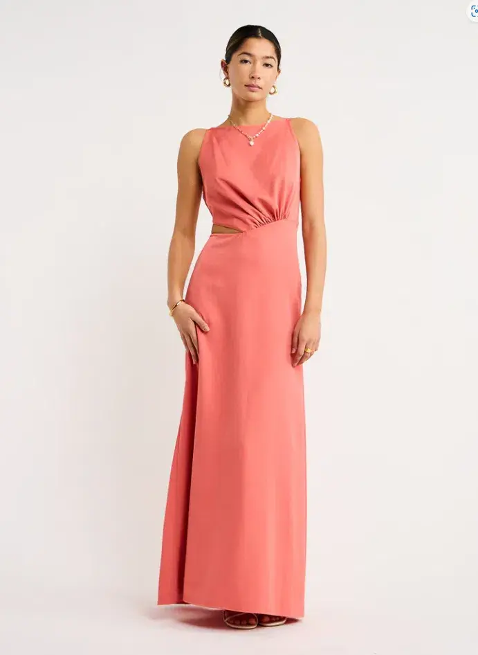 One Fell Swoop Essence Maxi Dress grapefruit Size 10 - Image 2