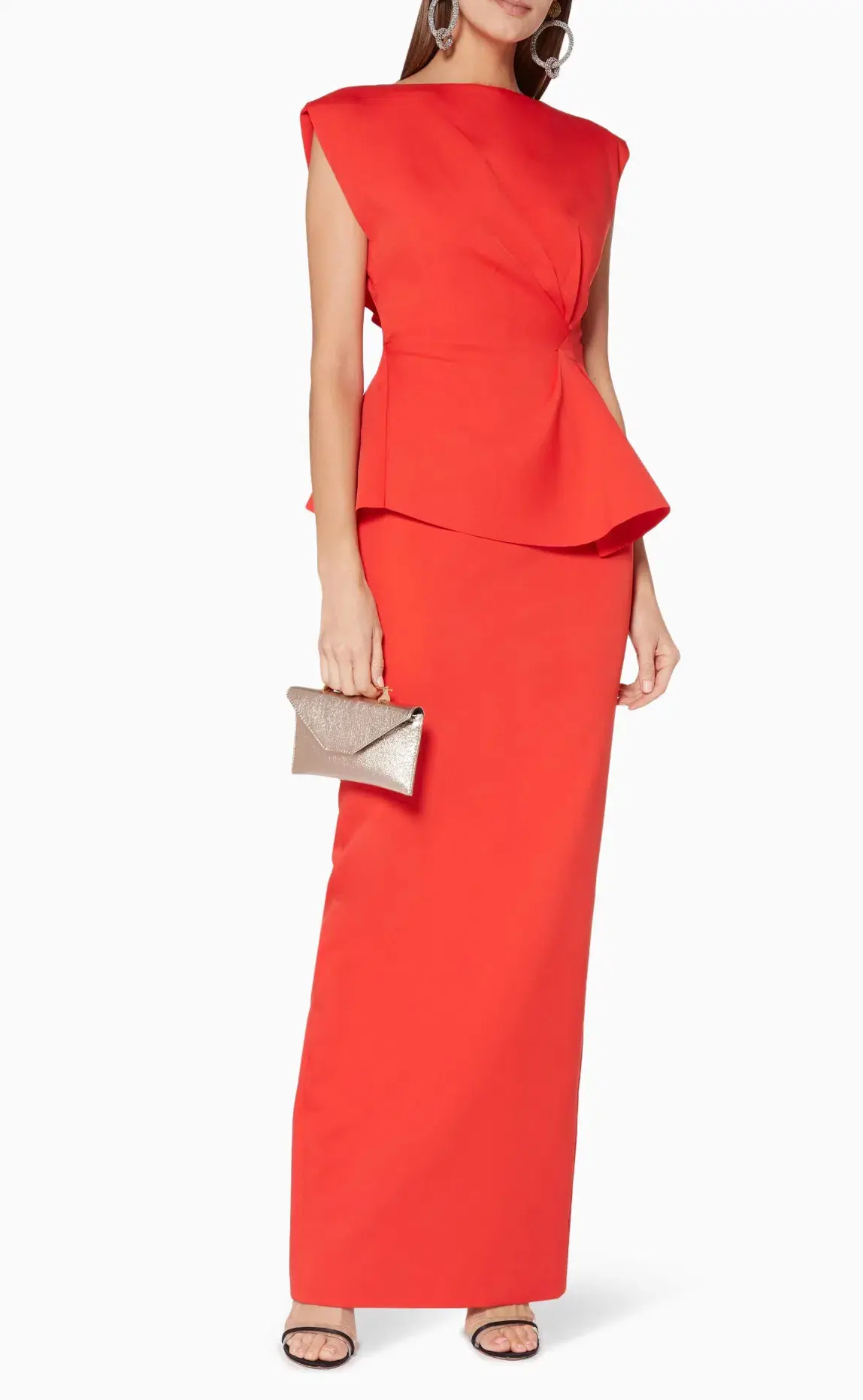 Rachel Gilbert Adelaide Gown Tangerine Size 8 - Image 2