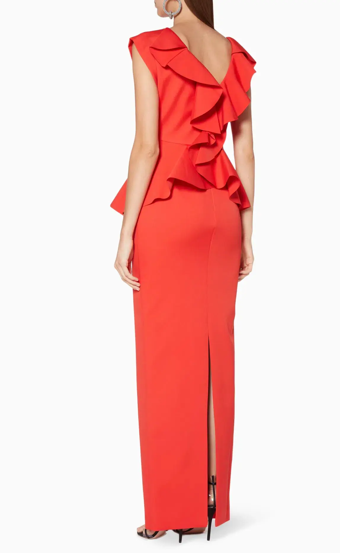 Rachel Gilbert Adelaide Gown Tangerine Size 8 - Image 3