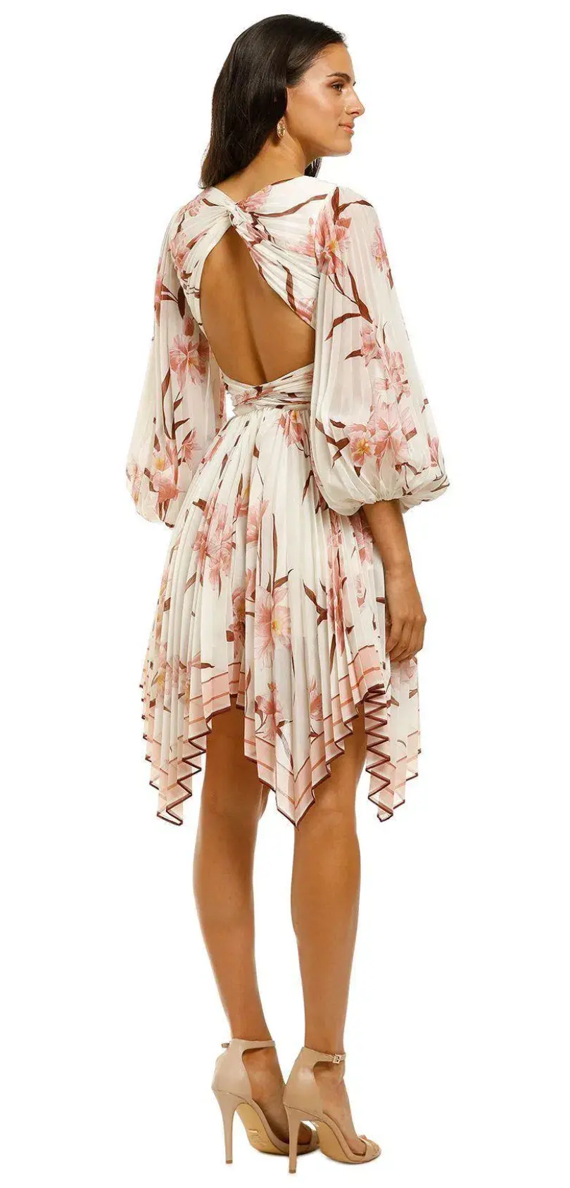 Zimmermann Corsage Pleat Mini Dress Print Size 0 / AU 8 - Image 2