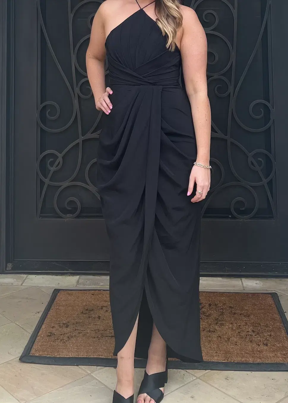 Zimmerman Tuck Dress Full Length Black Size 2/ AU 12 - Image 4