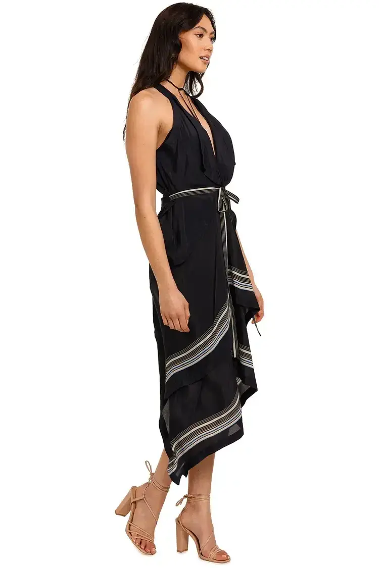 KITX Lady Boss Scarf Puzzle Dress Black and White Size AU 12 - Image 2
