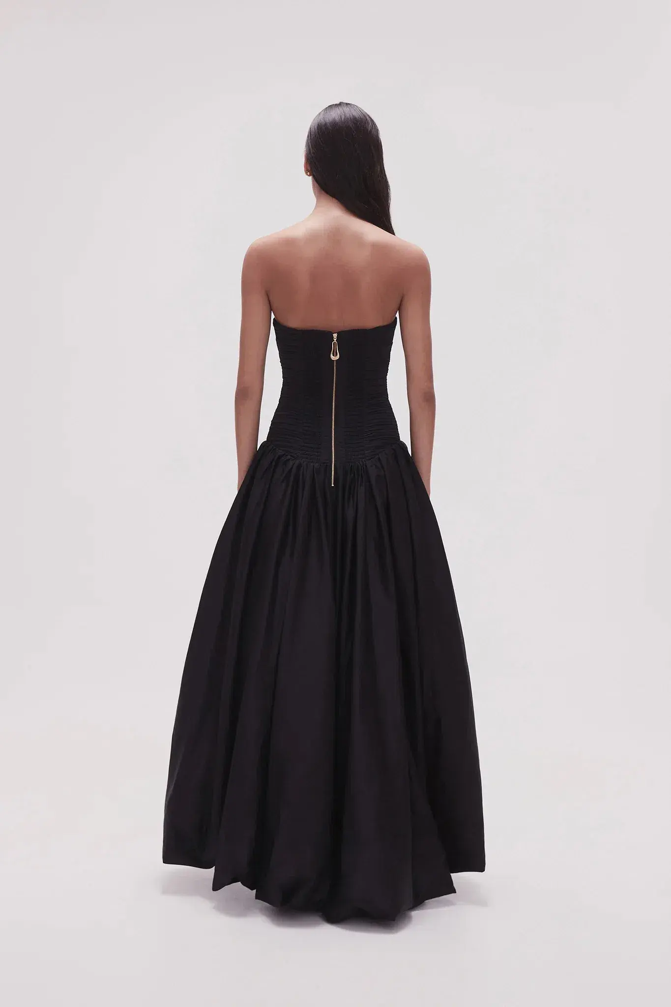 Aje Violette Bubble Hem Maxi Dress Black Size AU 8 - Image 3