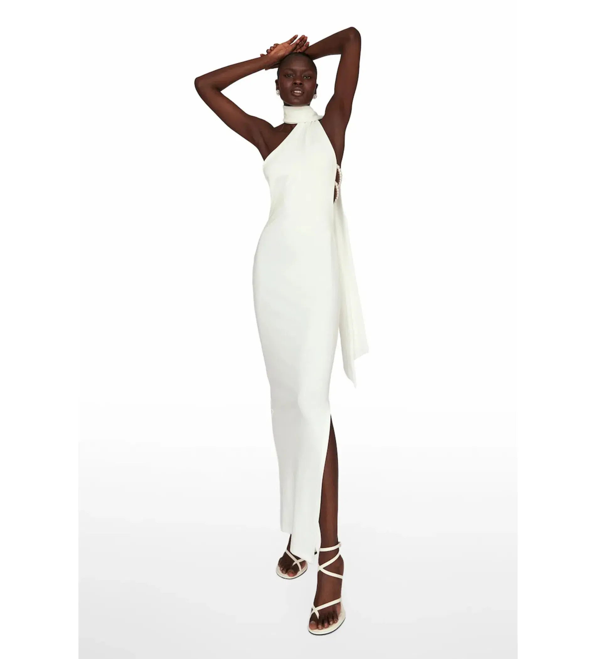 Khanums Kara Maxi Dress Ivory Size S/AU 8 - Image 1