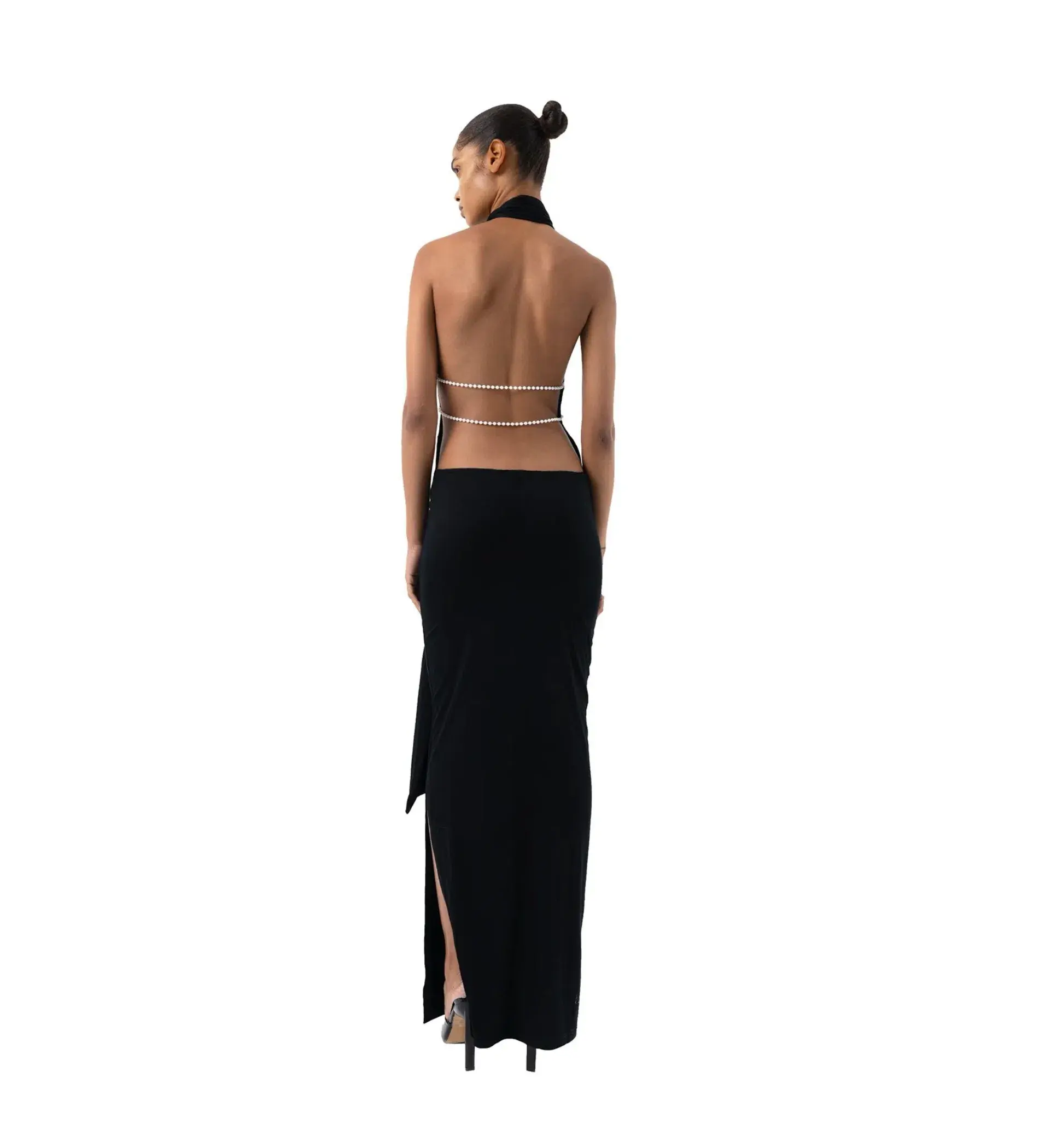 Khanums Kara Maxi Dress Black Size S/AU 8 - Image 4