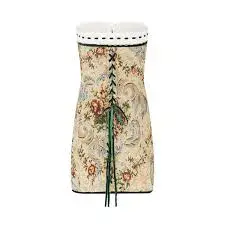 With Jean Sabrin Tabi Mini Dress Green Size 12 for rent on The Volte - main image