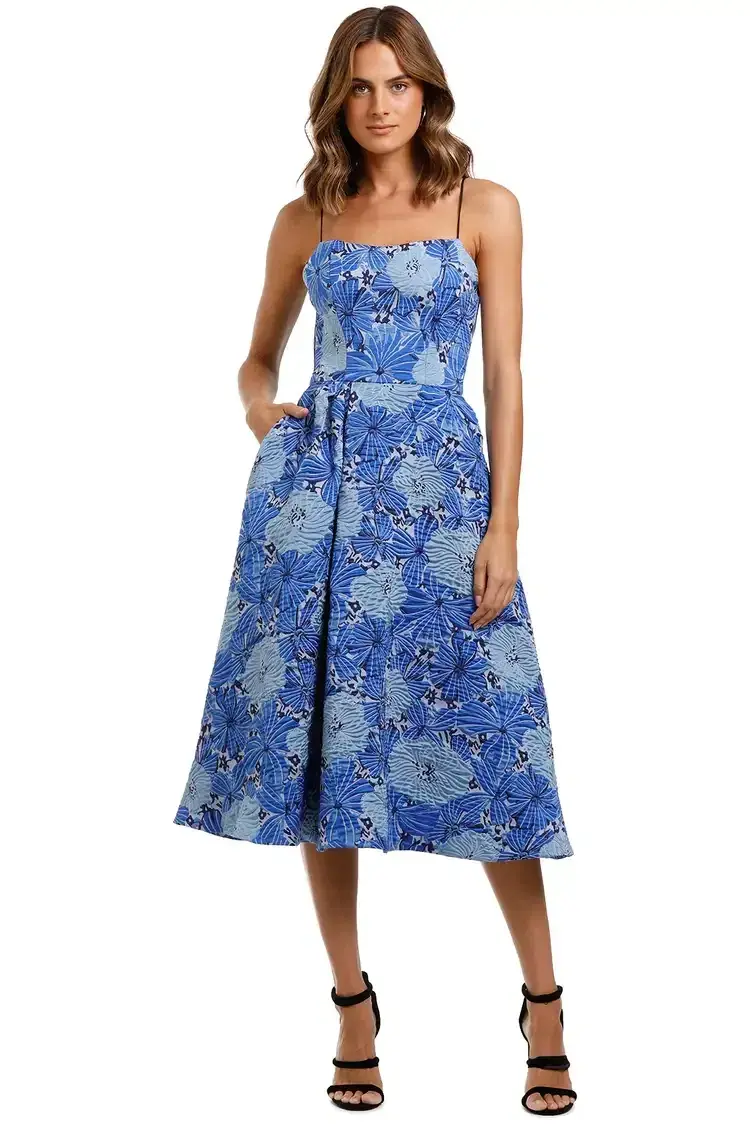 Love Honor Alexia Midi Cobalt Blue Size AU 12 - Image 1