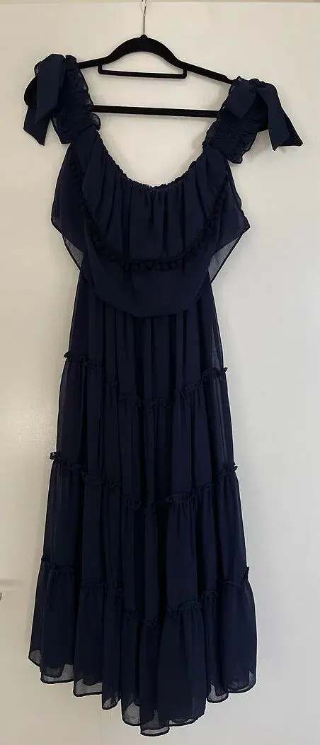MISA Los Angeles Micaela Dress in Navy size XS - Image 3