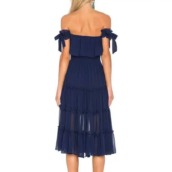 MISA Los Angeles Micaela Dress in Navy size XS - Image 2
