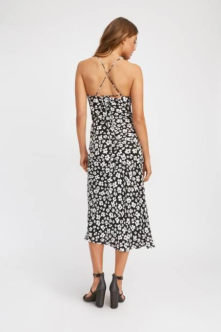 Kookai Fleur Midi Dress Black Size 12  - Image 3